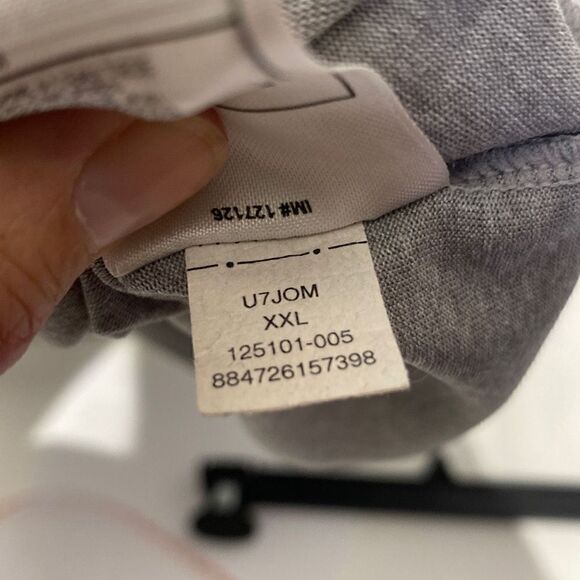 Nike Men's Dri-Fit Shirt Active Short Sleeve Crewneck Swoosh Logo Gray Size XXL - Picture 8 of 8